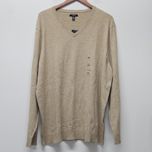 Alfani Twill Heather V-Neck Core Sweater Mens Size XXL Layering Classic New - Picture 1 of 11